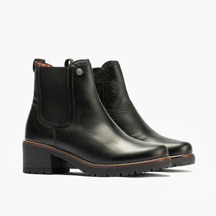 pitillos Botín Chelsea en Napa de mujer color negro Outlet online