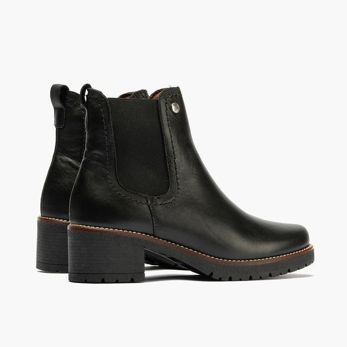 pitillos Botín Chelsea en Napa de mujer color negro Outlet online