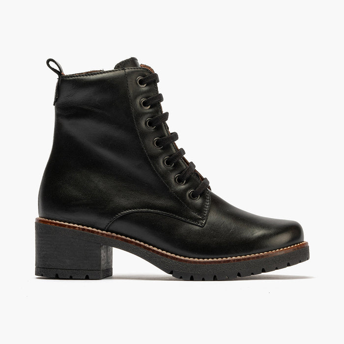 pitillos Bota Militar en Napa mujer color negro