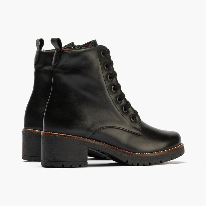 pitillos Bota Militar en Napa mujer color negro Descuento