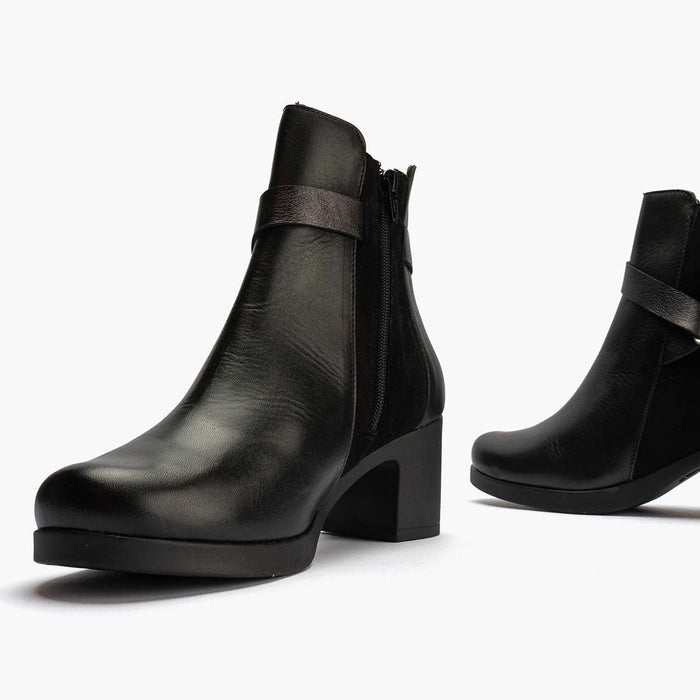 pitillos Botín Combinado de mujer color negro Tienda