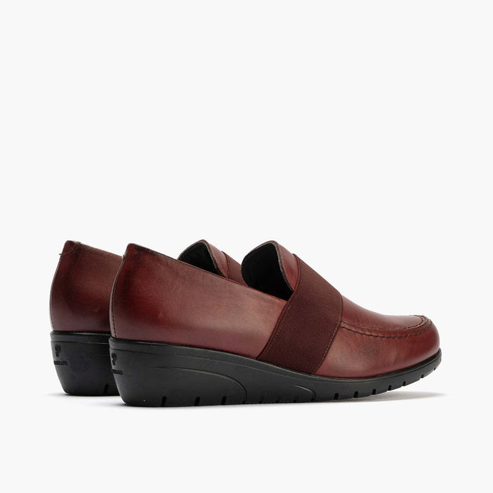 pitillos Zapato Abotinado con Elástico para mujer color burdeos Tienda