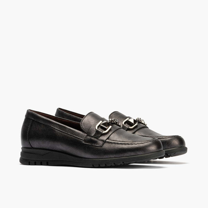 pitillos Mocasín con Adorno mujer color antracita