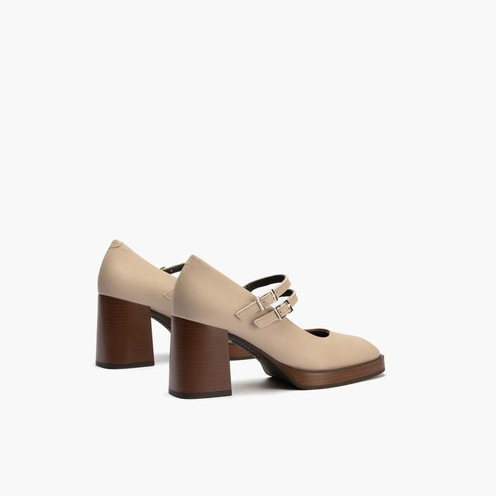 pitillos Mercedes en Napa para mujer color piedra Rebajas online