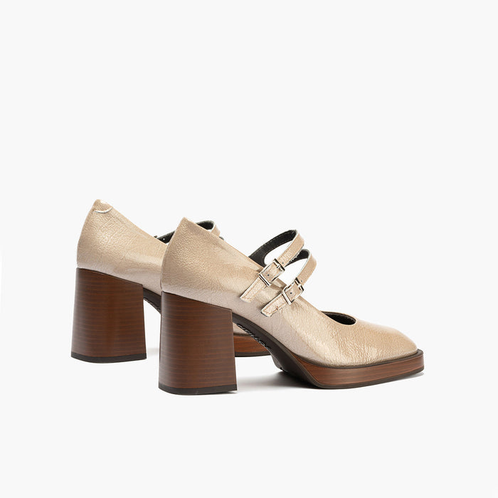 pitillos Mercedes en Charol mujer color piedra COMPRAR AHORA