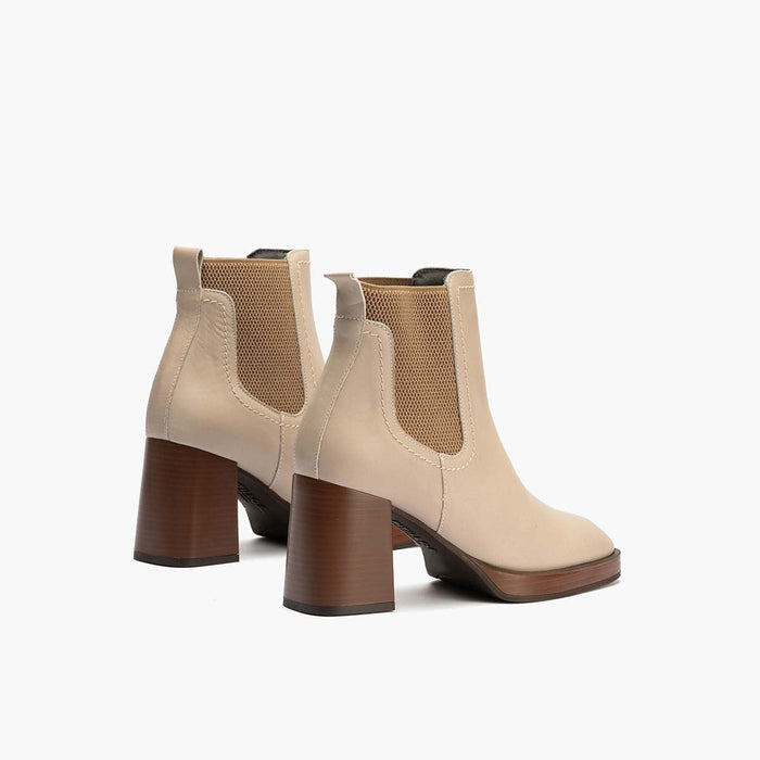 pitillos Botín Chelsea para mujer color piedra Oferta especial de fábrica