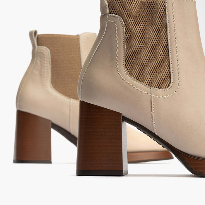 pitillos Botín Chelsea para mujer color piedra Oferta especial de fábrica