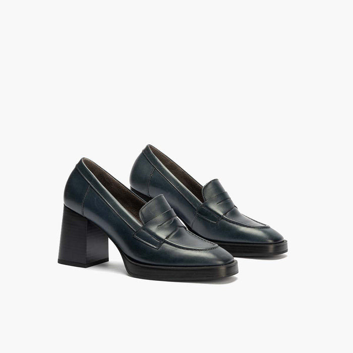 pitillos Mocasín en Napa para mujer color marino