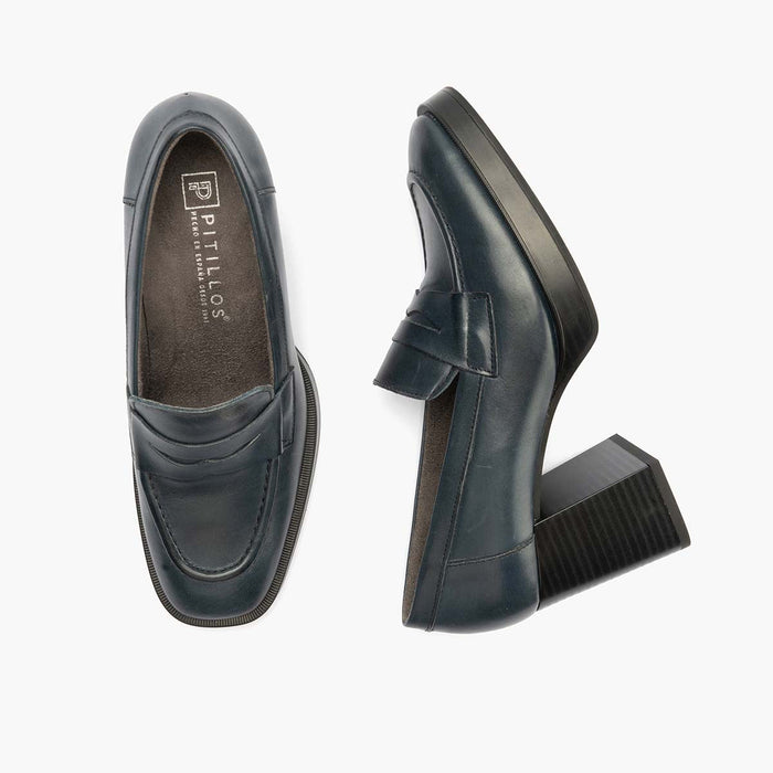 pitillos Mocasín en Napa para mujer color marino Solo queda un día