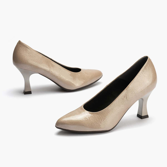 pitillos Zapato de Salón Charol de mujer color piedra Precios de Black Friday