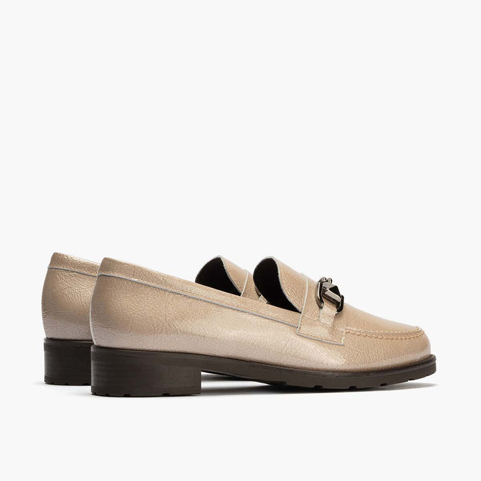 pitillos Mocasín Adorno mujer color piedra En oferta