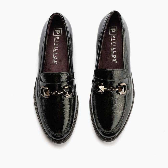 pitillos Mocasín Adorno de mujer color negro Libre de impuestos
