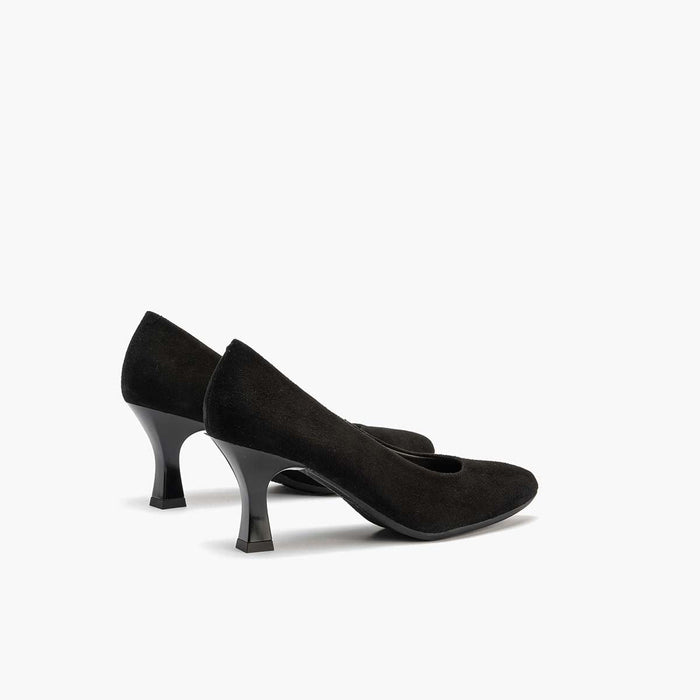 pitillos Zapato de Salón Ante mujer color negro Rebajas de fin de temporada
