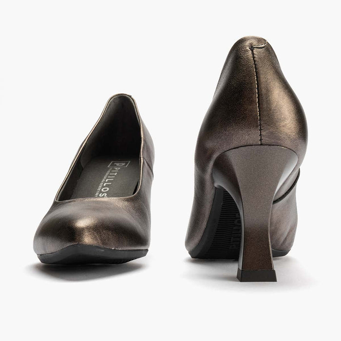 pitillos Zapato de Salón Laminado mujer color bronce Precio ultrabajo