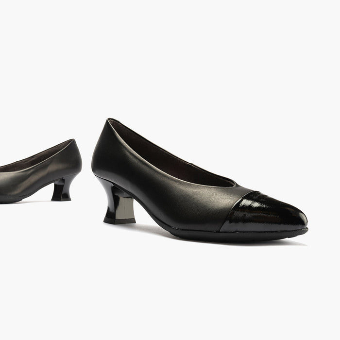 pitillos Zapato de Salón Combinado Napa para mujer color negro Outlet