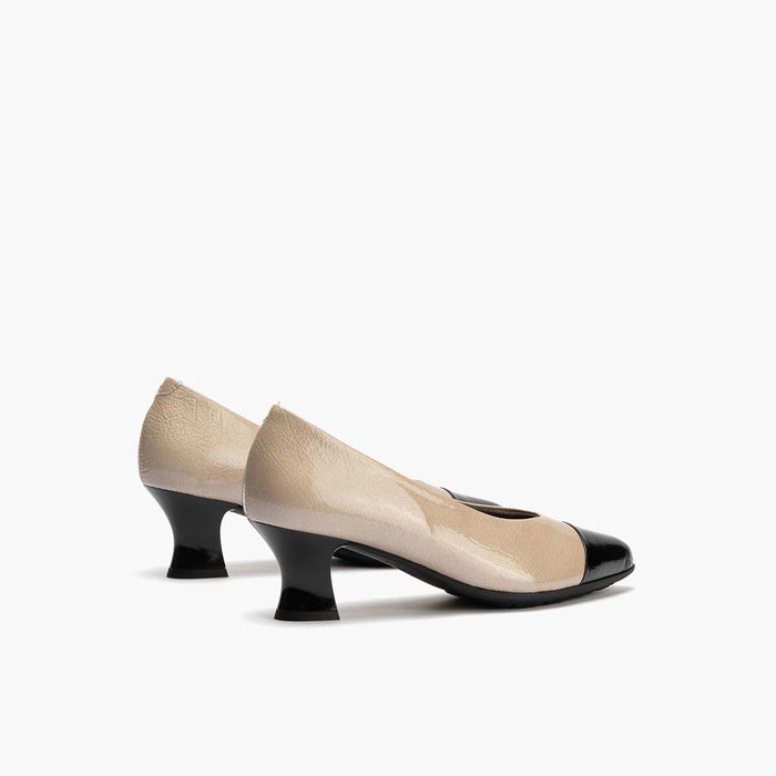 pitillos Zapato de Salón Combinado Charol para mujer color piedra Rebajas