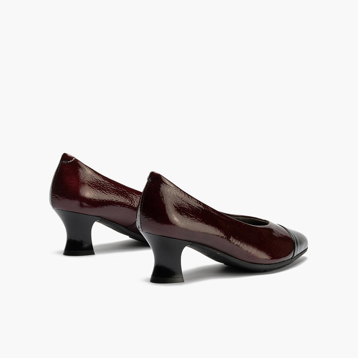 pitillos Zapato de Salón Combinado Charol mujer color burdeos Ofertas