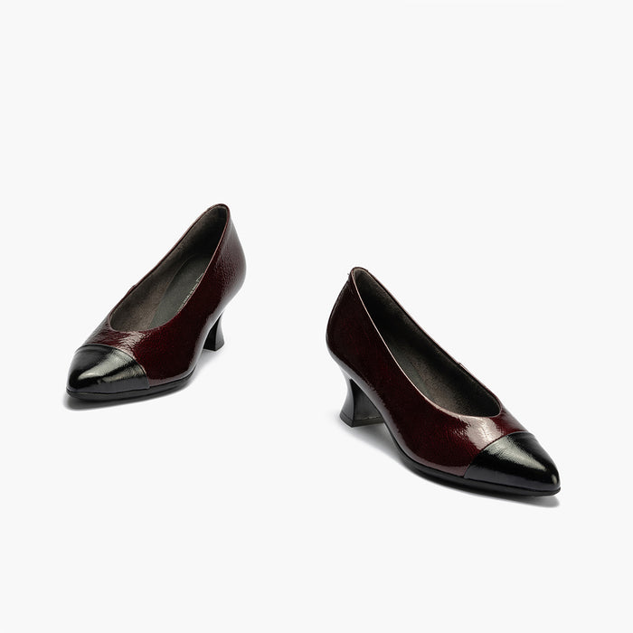 pitillos Zapato de Salón Combinado Charol mujer color burdeos Ofertas