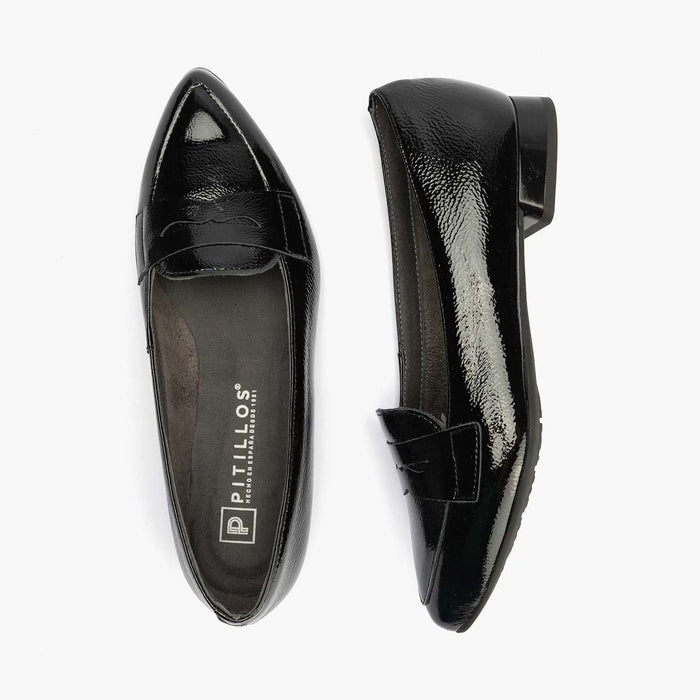 pitillos Mocasín en Charol para mujer color negro Gran oferta