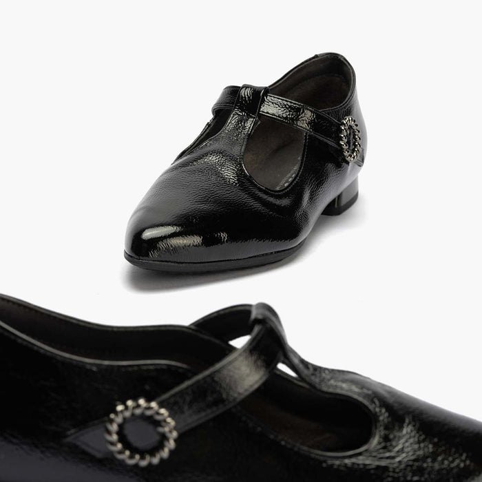 pitillos Gilda en Charol para mujer color negro Rebajas baratas