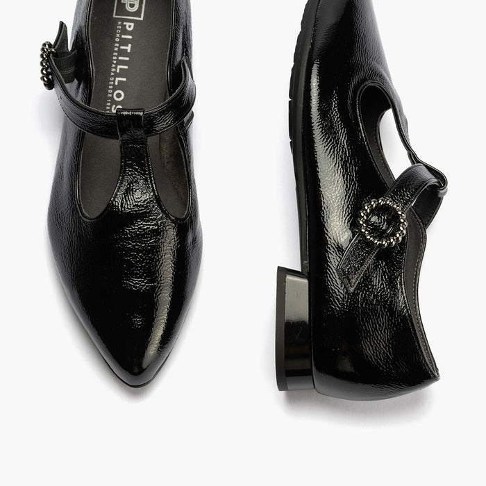 pitillos Gilda en Charol para mujer color negro Rebajas baratas