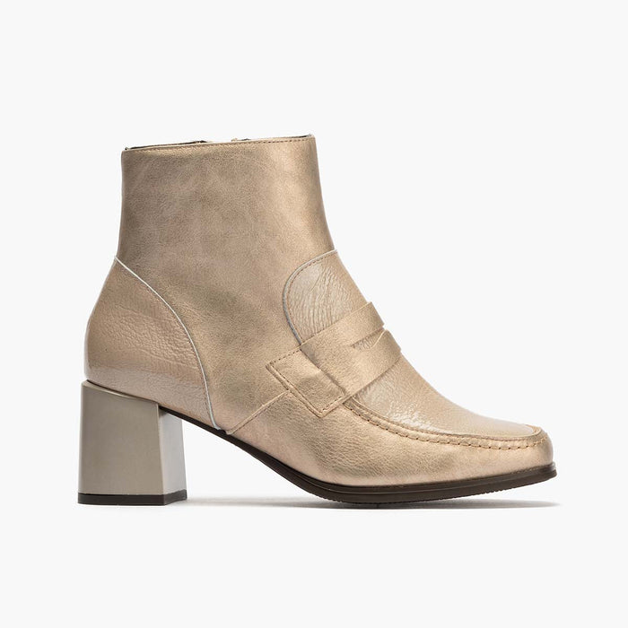 pitillos Botín Combinado para mujer color piedra Tienda