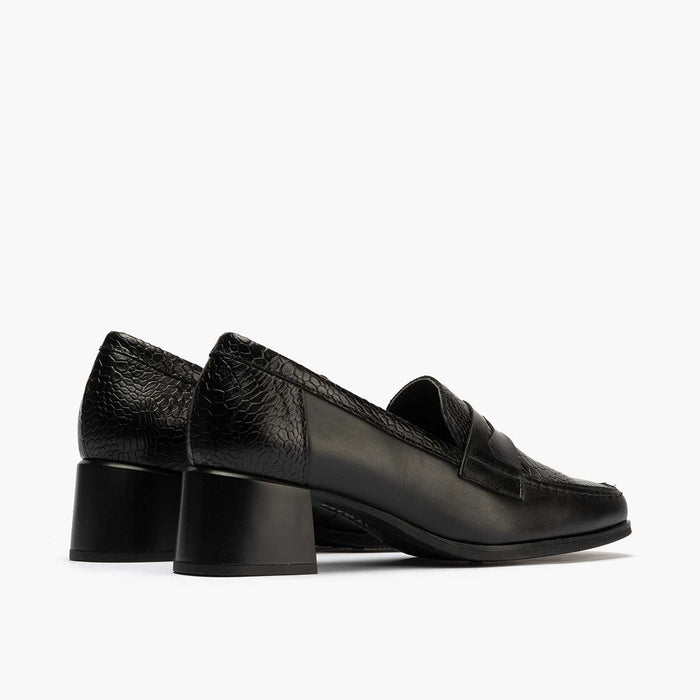 pitillos Mocasín Combinado mujer color negro COMPRAR AHORA