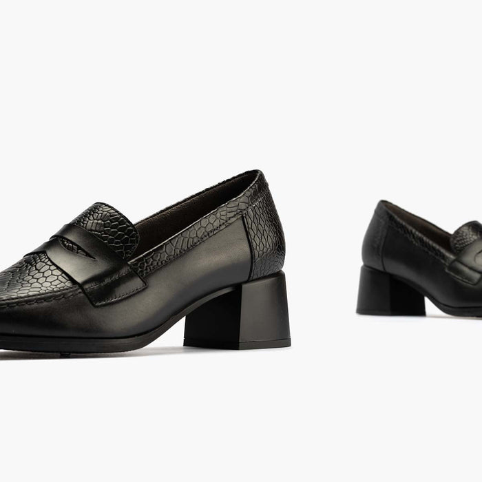 pitillos Mocasín Combinado mujer color negro COMPRAR AHORA