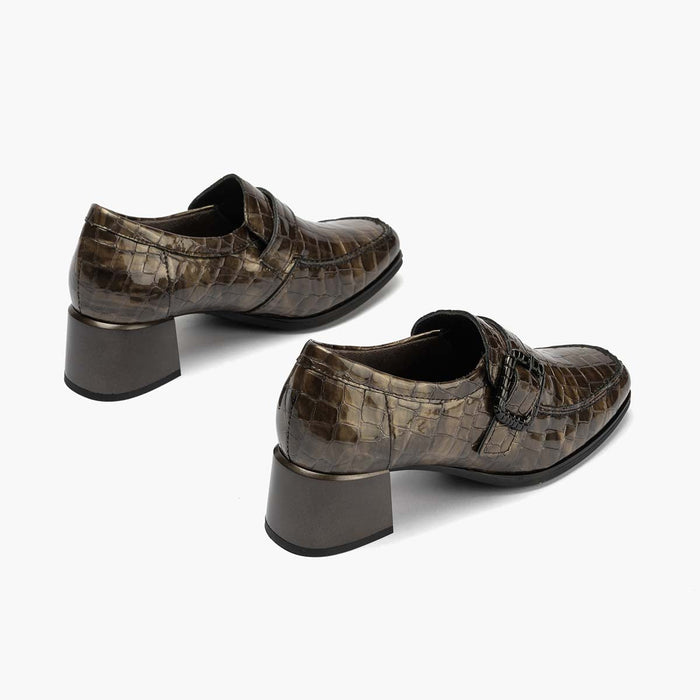 pitillos Zapato Abotinado en Coco de mujer color humo Último día