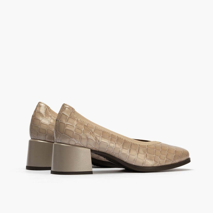 pitillos Zapato de Salón Pico con Elástico de mujer color piedra Precio de fábrica
