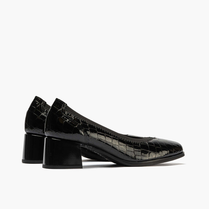 pitillos Zapato de Salón Pico con Elástico de mujer color negro Promoción por tiempo limitado