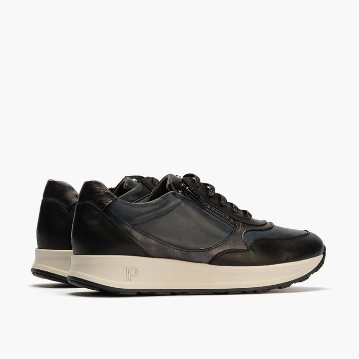 pitillos Zapato Deportivo con Cremallera de mujer color negro Promoción trimestral
