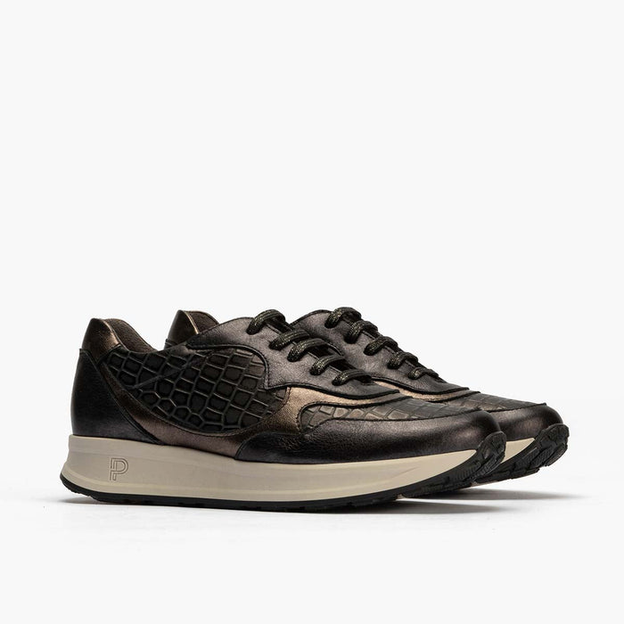 pitillos Zapato Deportivo Cordones para mujer color negro Superdescuento