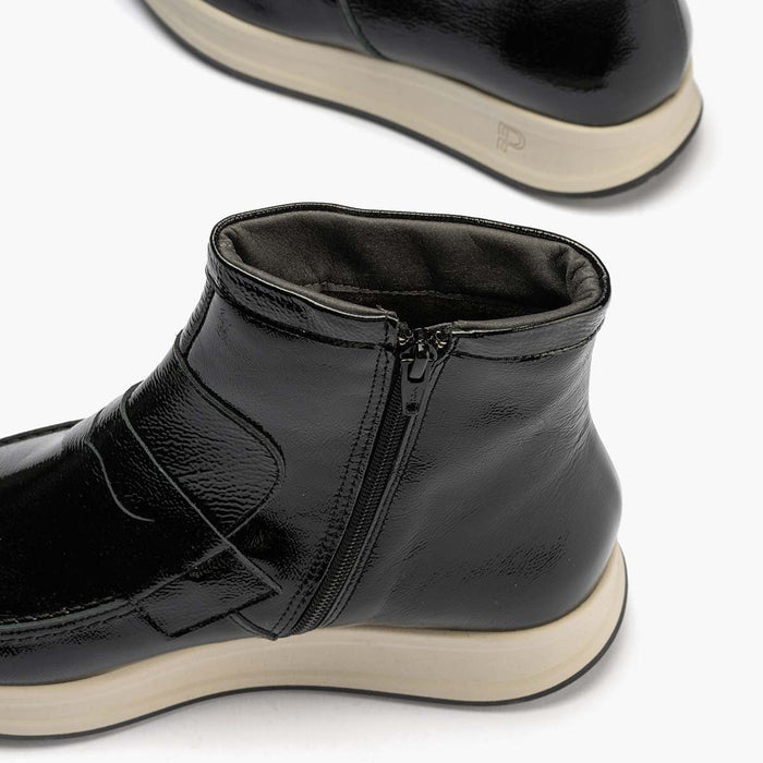 pitillos Botín Charol para mujer color negro Limitado a 3 días