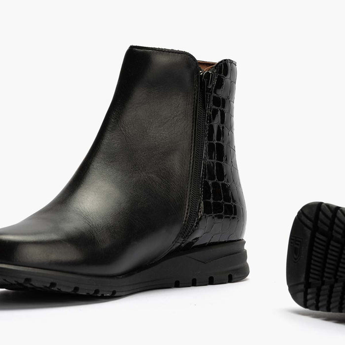 pitillos Botín Combinado de mujer color negro Ahorra y exporta