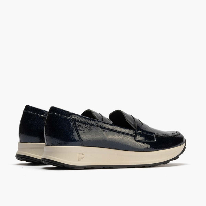 pitillos Mocasín Charol de mujer color marino En oferta