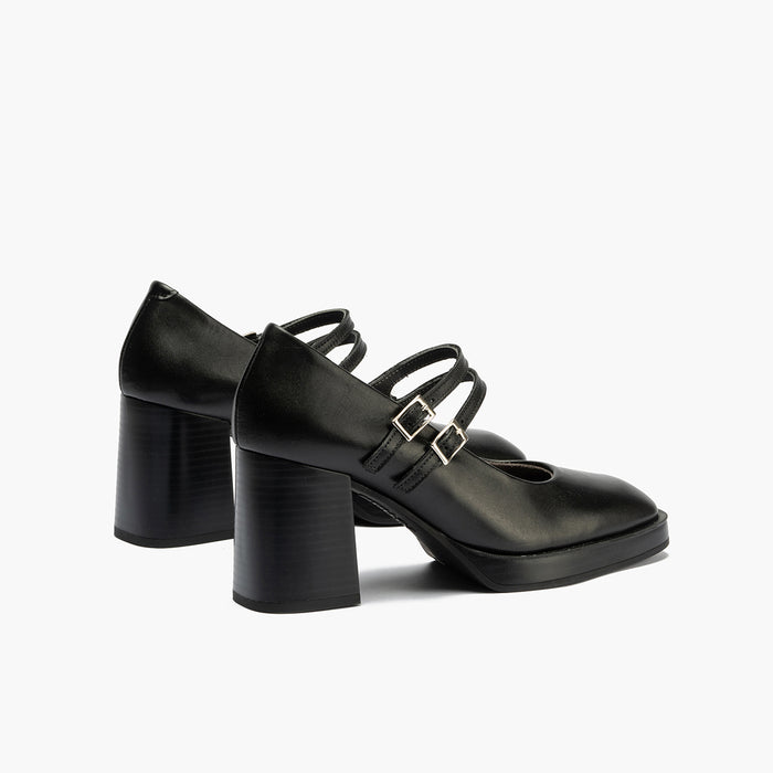 pitillos Mercedes en Napa para mujer color negro Rebajas baratas