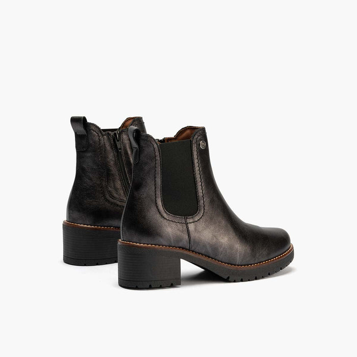 pitillos Botín Chelsea en Laminado para mujer color antracita Rebajas online