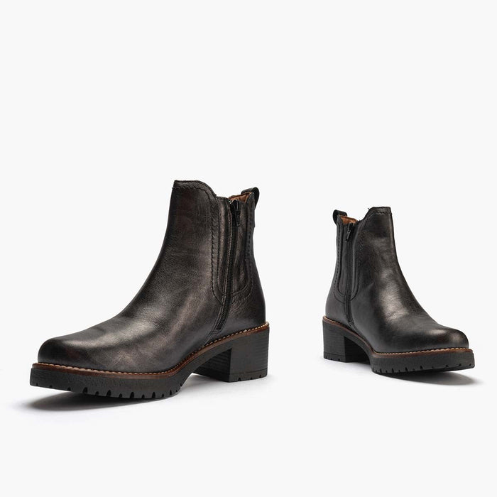 pitillos Botín Chelsea en Laminado para mujer color antracita Rebajas online