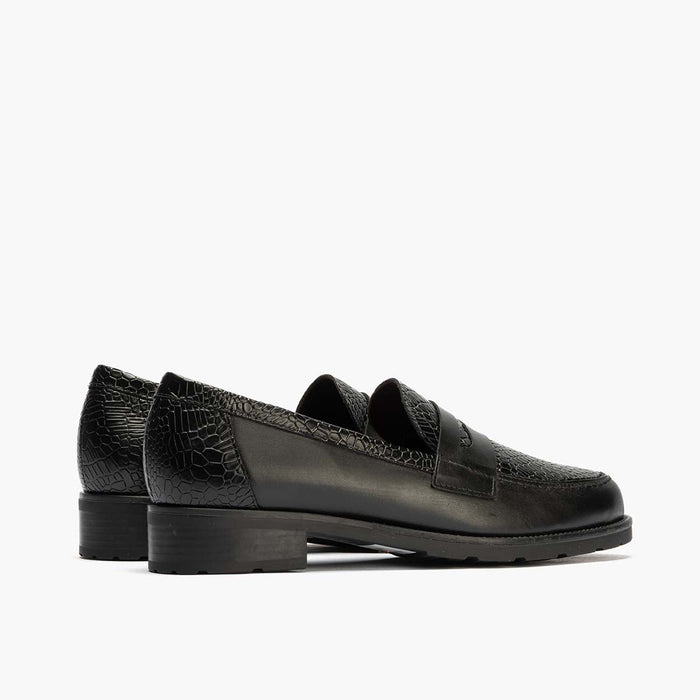 pitillos Mocasín Combinado para mujer color negro Rebajas top