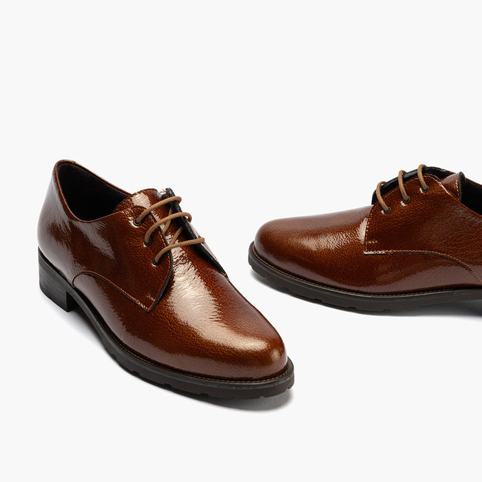 pitillos Blucher en Charol para mujer color cuero Últimos 3 días