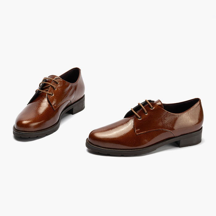 pitillos Blucher en Charol para mujer color cuero Últimos 3 días