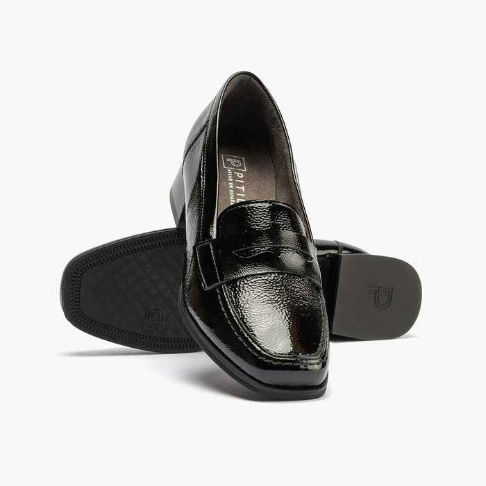 pitillos Mocasín en Charol para mujer color negro COMPRAR AHORA