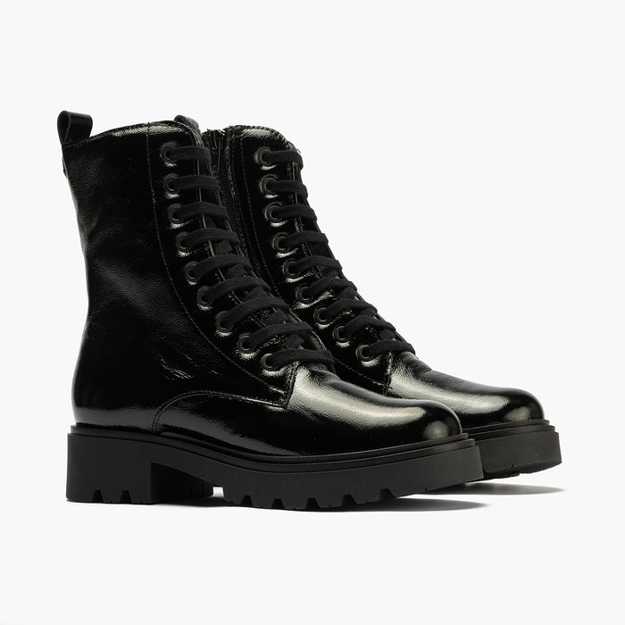 pitillos Bota Militar en Charol mujer color negro Último día