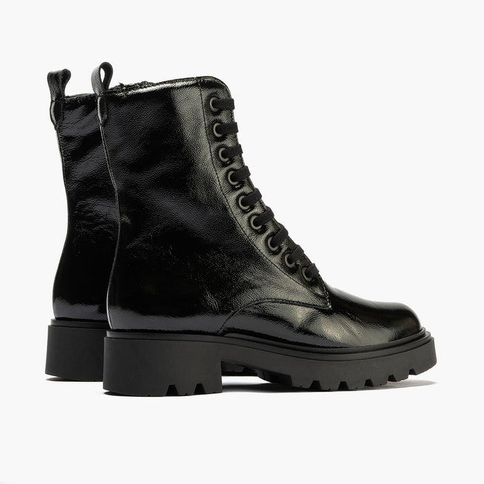 pitillos Bota Militar en Charol mujer color negro Último día