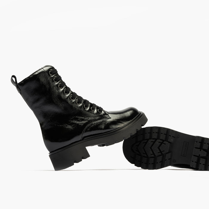 pitillos Bota Militar en Charol mujer color negro Último día