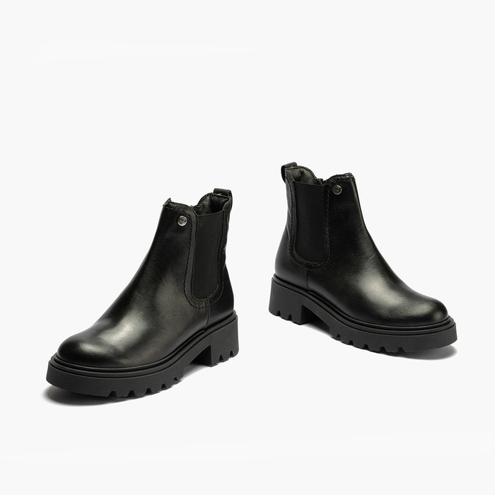 pitillos Botín Chelsea en Napa mujer color negro Oferta especial de fábrica