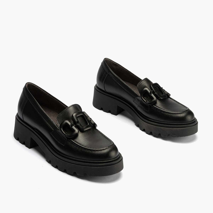 pitillos Mocasín en Napa mujer color negro Liquidación