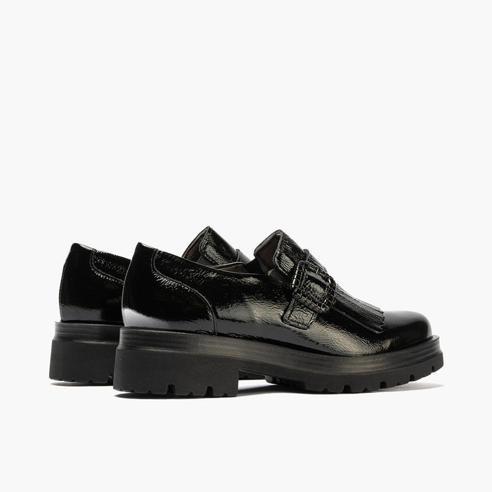 pitillos Zapato Abotinado en Charol de mujer color negro Libre de impuestos