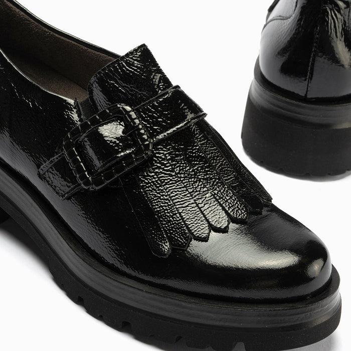 pitillos Zapato Abotinado en Charol de mujer color negro Libre de impuestos